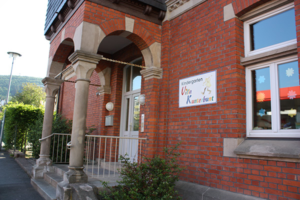 Das Haus der Kita "Villa Kunterbunt" in Sonneberg